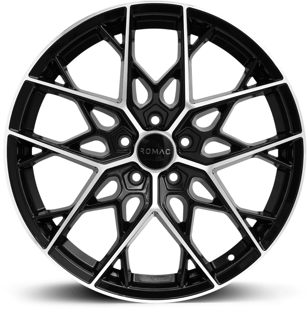 ROMAC VORTEX 18x8 ET45 5x120 BLACK/POLISH (Load 725kg) RMVOR I8514BMF