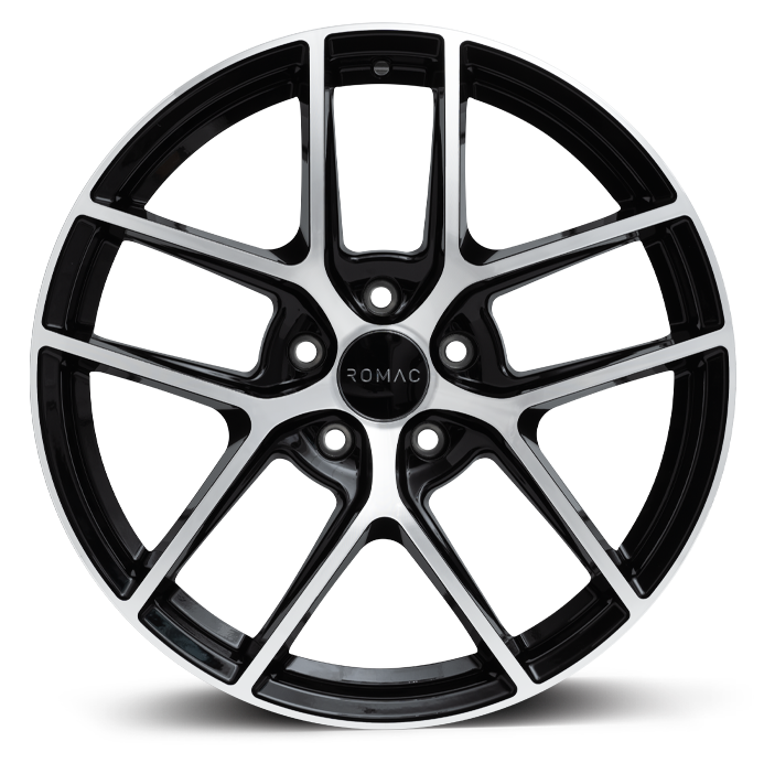 ROMAC DIABLO 19x9 ET40 5x112 BLACK/POLISH (Load 725kg) RMDIA K9590BMF