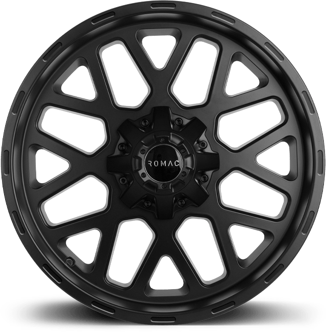 ROMAC UTAH 20x9 ET12 6x139.7 SATIN BLACK (Load 955kg) RMUTA K0179SB
