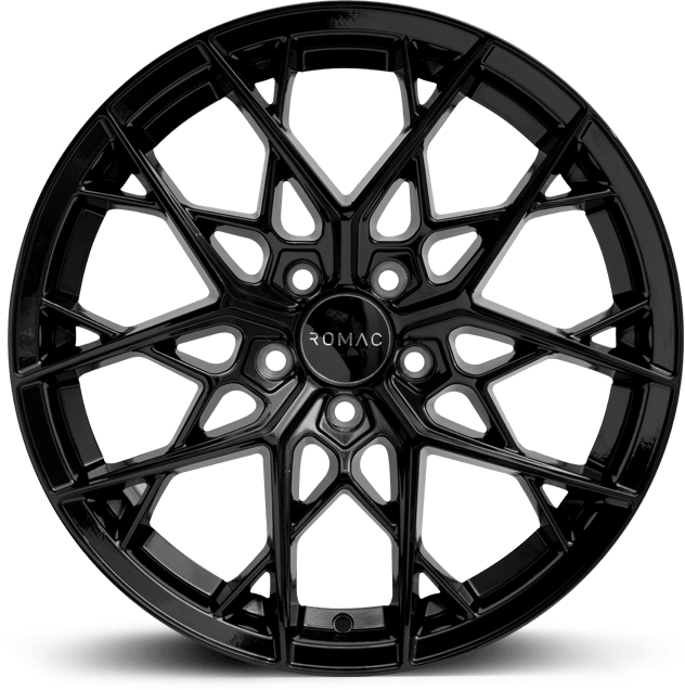 ROMAC VORTEX 20x9.5 ET37 5x112 GLOSS BLACK (Load 1000kg) RMVOR L0450GB
