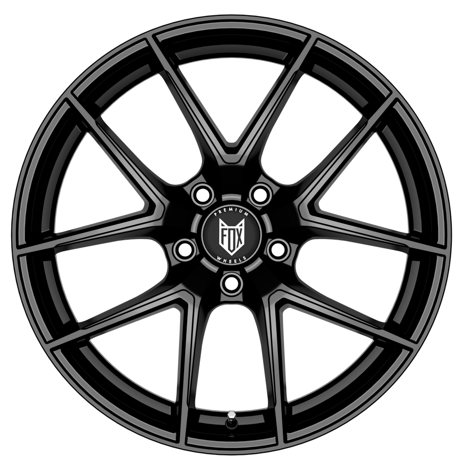 FOX FX5 19x8 ET35 5x120 GLOSS BLACK (Load 762kg) FX5I9314B