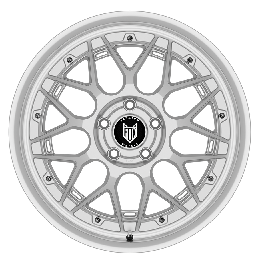 FOX HIRO 19x8 ET30 5x120 SATIN SILVER POLISHED LIP (Load 762kg) FXHROI9314SPL