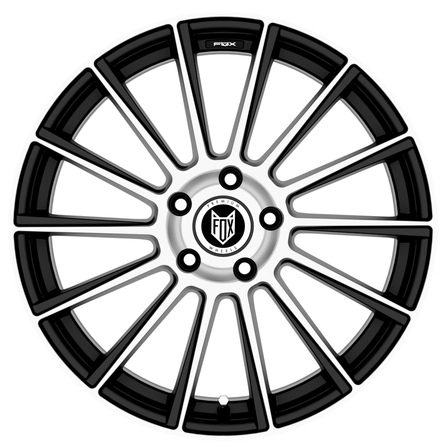 FOX MBM 18x8 ET45 5x112 BLACK POLISH (Load 765kg) FXMBMI8690BP