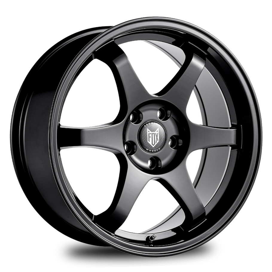 FOX PF5 17x7.5 ET35 5x100 GLOSS BLACK (Load 690kg) FXPF5H7394B