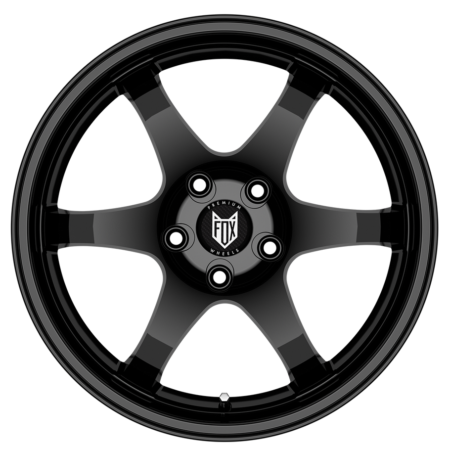 FOX PF5 18x8 ET42 5x114.3 GLOSS BLACK (Load 735kg) FXPF5I8446B