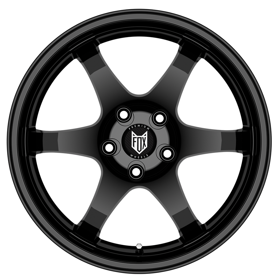 FOX PF5 18x8 ET42 5x108 GLOSS BLACK (Load 735kg) FXPF5I8477B