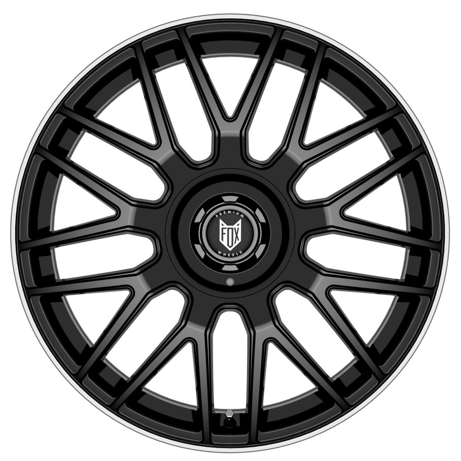 FOX VR3 18x7.5 ET33 5x112;Wheel PCD=5x120 BLACK POLISH LIP (Load 690kg) FXVR3H839014BP