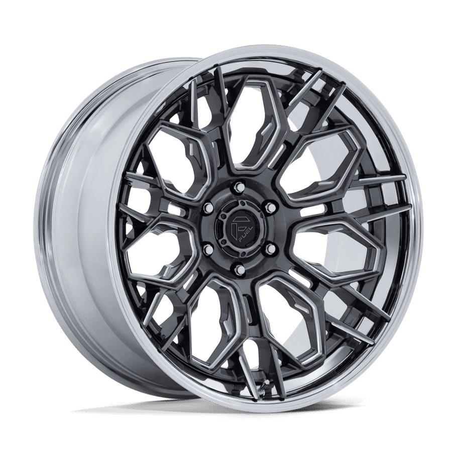 Fuel FC409 HIVE 22x10 ET-18 6x139.7 106.10mm GLOSS GUNMETAL W/ CHROME LIP (Load Rated 1202kg)