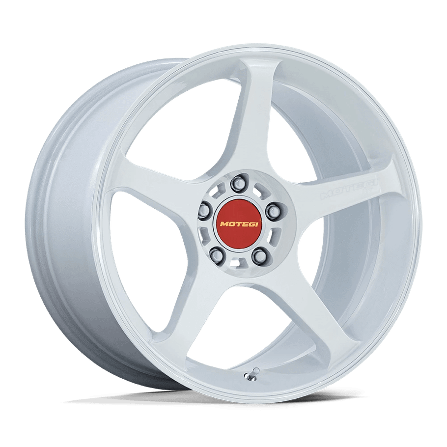 Motegi Racing MR159 BATTLE V 18x9.5 ET38 5x100 56.15mm MATSURI WHITE PEARL W/ MACHINED LIP STRIPE (Load Rated 707kg)