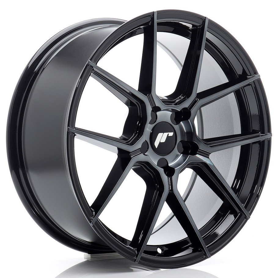 JR Wheels JR30 18x8.5 ET35 5x114.3 72.6mm Black Machined