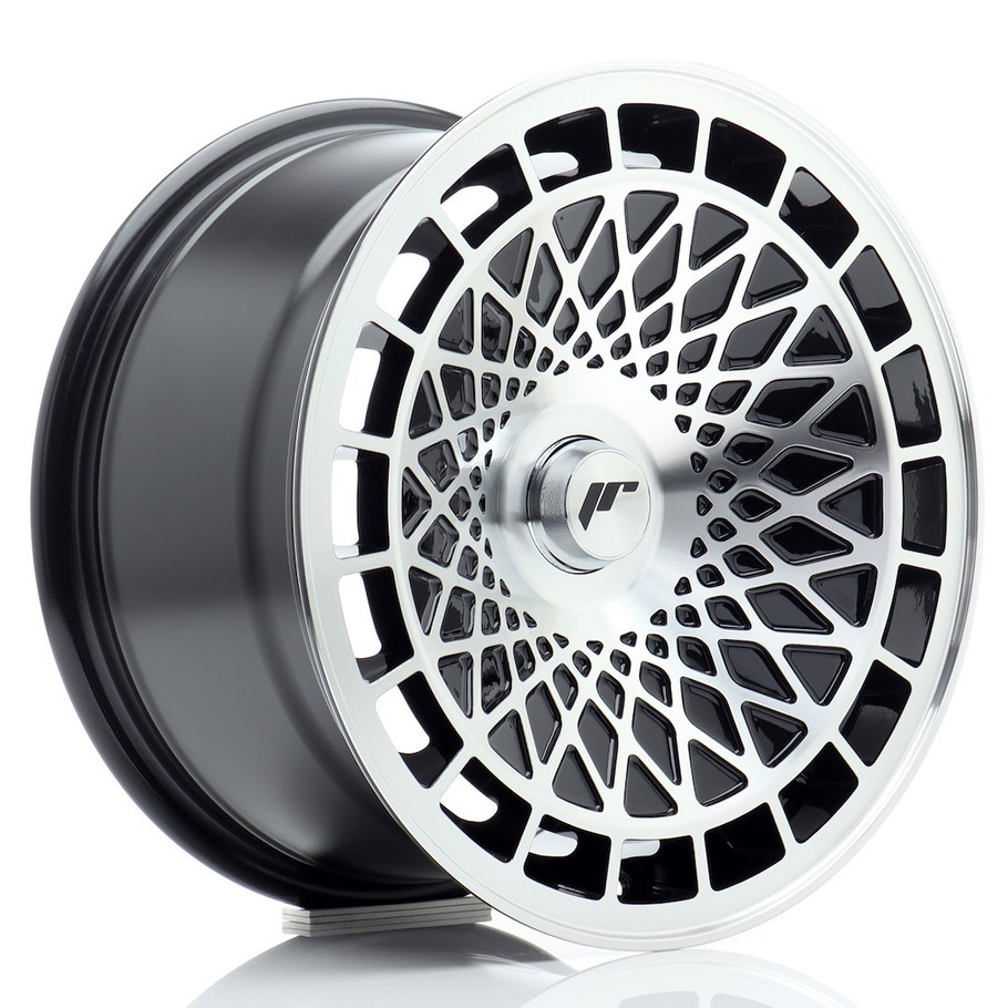 JR Wheels JR14 15x8 ET25 4x108 67.1mm Gloss Black Machined Face