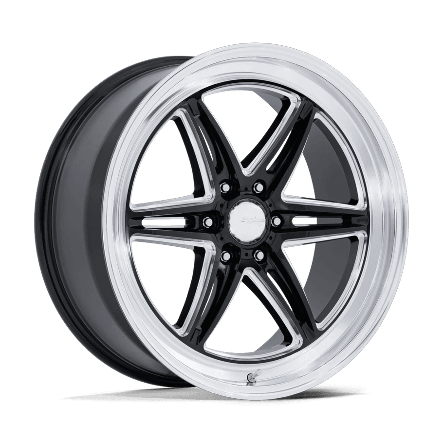 American Racing AR953 GROOVE 6 DRAG 22x9.5 ET25 6x139.7 78.10mm GLOSS BLACK MILLED W/ DIAMOND CUT LIP (Load Rated 1134kg)
