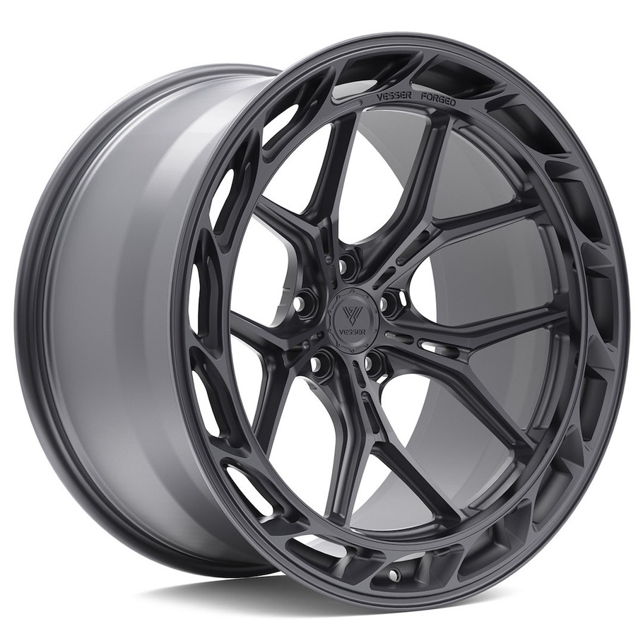 Vesser VSR8 Left 23x10.5 ET0-46 5H CUSTOM PCD 57.1, 58.1, 60.1, 63.4, 64.1, 65.1, 66.1, 66.5, 66.56, 66.6, 67.1, 68.1, 69.1, 70.1, 70.4, 70.6, 71.6, 72.6, 73.1, 74.1, 75.1mm Custom Finish