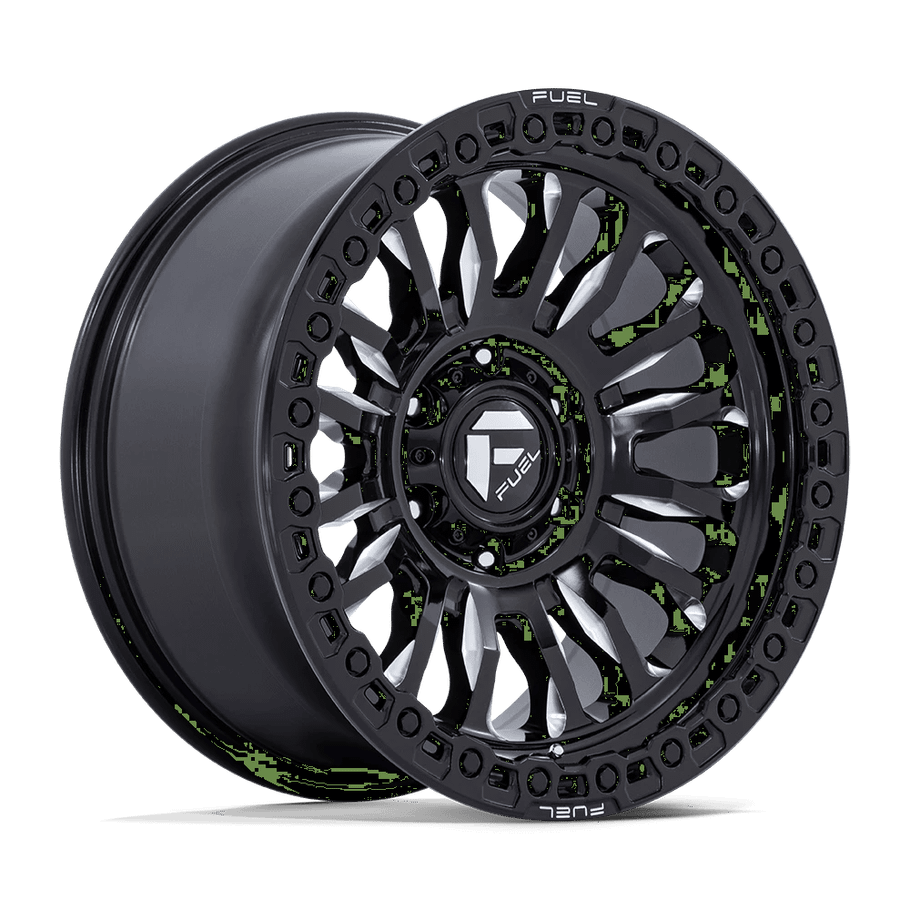Fuel FC857 RINCON 17x9 ET1 5x127 71.50mm GLOSS BLACK MILLED (Load Rated 1134kg)