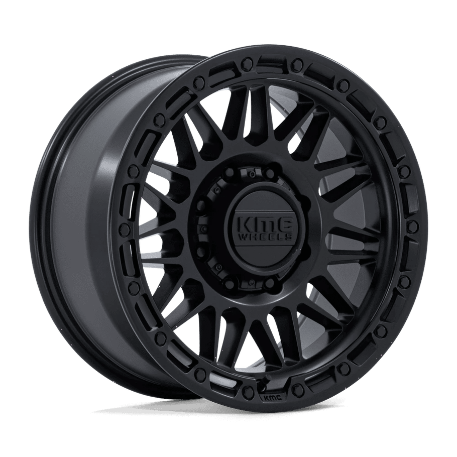 KMC KM555 ATTACK 18x9 ET18 8x180 124.20mm MATTE BLACK (Load Rated 1678kg)