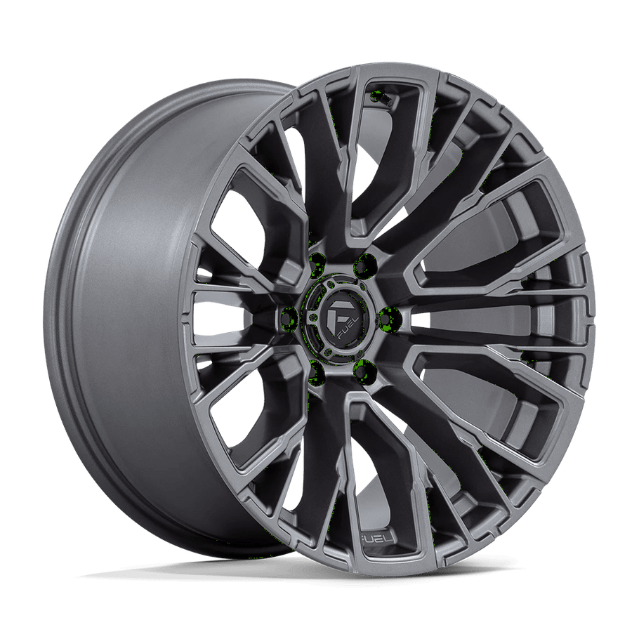 Fuel D848 REBAR 22x9.5 ET0 6x139.7 106.10mm MATTE GUNMETAL (Load Rated 1134kg)