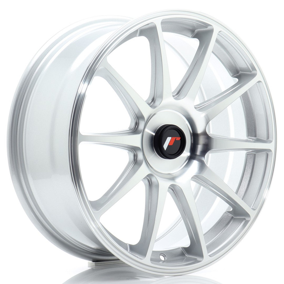 JR Wheels JR11 18x7.5 ET40 5x112 72.6mm Silver Machined
