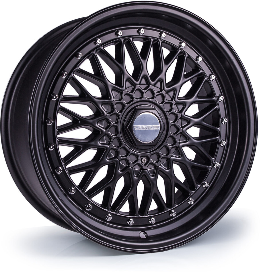 Dare DRRS 15 inch 4x100 / 4x108 Matt Black / Chrome Rivets www.srbpower.com