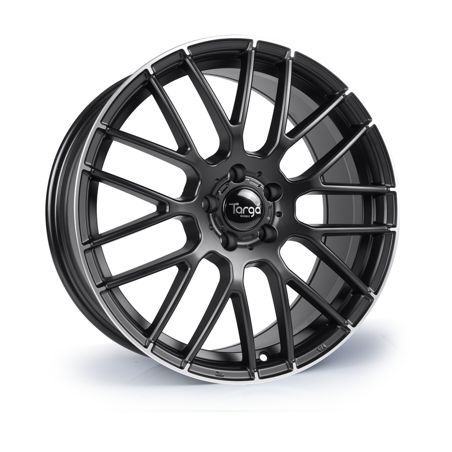 Targa TG2 19 inch 5x112 Gloss Black / Polished Lip Tip www.srbpower.com