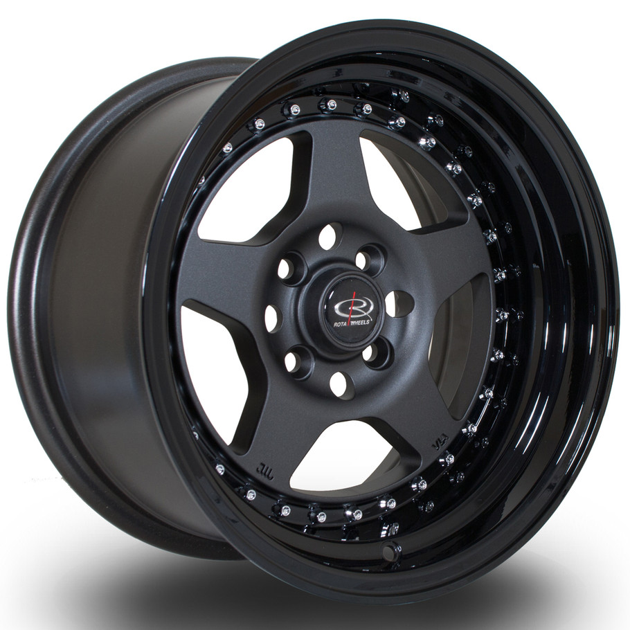 Rota Kyusha 15x8 ET0 4x114 FGMBlack (KYUS8015A1P00PCFGH0730) www.srbpower.com