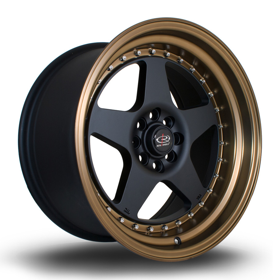 Rota Kyusha 17x9 ET20 4x100/108 FBlackBronzeLip (KYUS9017BCP20PCYMZ0671) www.srbpower.com