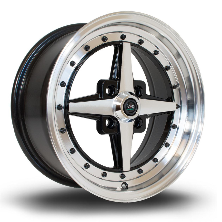 Rota Zero 15x7 ET35 4x100 PFBlack (ZERO7015C1P35RFYB0671) www.srbpower.com
