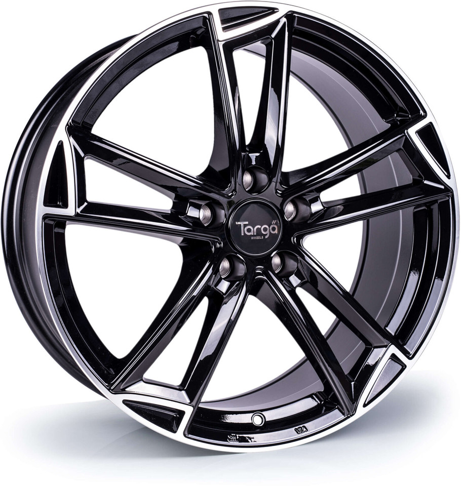 Targa TG3 18 inch 5x112 Gloss Black / Polished Lip www.srbpower.com