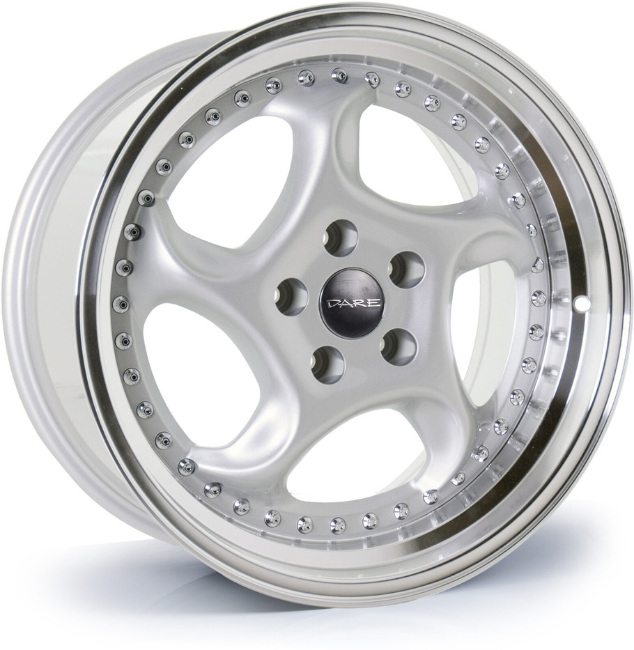 Dare F6 17 inch 5x112 Silver Polished Lip www.srbpower.com