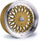 Dare DRRS 16 inch 4x100 / 4x108 Gold Polished / Chrome Rivets www.srbpower.com