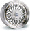 Dare DRRS 17 inch 5x100 / 5x120 Silver Polished / Gold Rivets www.srbpower.com