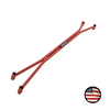 Rear Strut Tower Brace - 2017+ Impreza Sedan - Wrinkle Red