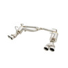 Axleback Exhaust - 2013-2017 Crosstrek - Quad Exit 5" Muffler - 3" Double Wall Tips
