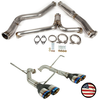 Catback Exhaust - 2022+ Subaru WRX - Muffler Delete - 3" Double Wall Neochrome Tips