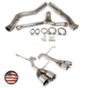 Catback Exhaust - 2022+ Subaru WRX - Muffler Delete - 3.5" Double Wall Tips