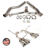 Catback Exhaust - 2022+ Subaru WRX - Muffler Delete - 4" Double Wall Tips