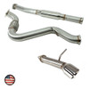 Catback Exhaust - 2017-21 BRZ / GT86 - Muffler Delete - Single Exit 4" Tip