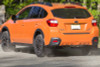 Rally Armor 13-17 Subaru Crosstrek XV Black UR Mud Flap w/Green Logo (Altered Font)