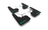 Rally Armor 13-17 Subaru Crosstrek XV Black UR Mud Flap w/Teal Altered Font Logo