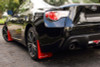 Rally Armor 13-17 Subaru BRZ/Toyota FR-S Red UR Mud Flap w/White Logo