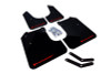 Rally Armor 08-10 Subaru WRX / 08-11 Impreza 2.5i (Hatch/Sedan) Black UR Mud Flap w/Red Logo