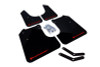 Rally Armor 08-10 Subaru WRX / 08-11 Impreza 2.5i (Hatch/Sedan) Black UR Mud Flap w/Red Logo