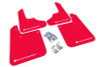 Rally Armor 93-01 Subaru Impreza RS Red UR Mud Flap w/ White Logo