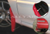 Rally Armor 93-01 Subaru Impreza RS Red UR Mud Flap w/ White Logo
