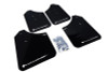 Rally Armor 02-07 Subaru WRX/STI/RS/2.5i (Wagons Req. Mod.) Black UR Mud Flap w/White Logo