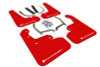 Rally Armor 17-23 Subaru Impreza 4D/5D Red UR Mud Flap w/White Logo