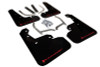 Rally Armor 17-23 Subaru Impreza 4D/5D Black UR Mud Flap w/Red Logo