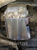 Installed Primitive Rear Diff Skid Plate Subaru R160 Back Angle