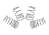 Silver powder-coated progressive rate lowering springs by Whiteline