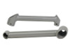 Reinforced 1st gen Subaru BRZ rear sway bar mounting point with Whiteline KBR38 silver braces