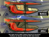 Before & After Black out (20%) Tail Light Tint on a Subaru Impreza/Crosstrek, 2024, 2025, 2026, 2027, 2028